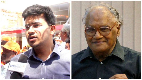 ಭಾರತರತ್ನ ಸಿಎನ್ನಾರ್ ರಾವ್ ಸರಳತೆ ತಲೆಬಾಗಿದ ತೇಜಸ್ವಿ ಸೂರ್ಯ