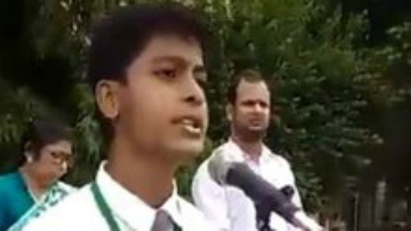 ವೈರಲ್ ವಿಡಿಯೋ: ಕೇಳಲೇ ಬೇಕಾದ ಪಿಯುಸಿ ವಿದ್ಯಾರ್ಥಿಯ ಭಾಷಣ