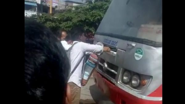 ಕನಕಪುರ- ಬೆಂಗಳೂರು ಕೆಎಸ್ ಆರ್ ಟಿಸಿ ಬಸ್ ನಲ್ಲಿ ಕಾಣಿಸಿಕೊಂಡ ಬೆಂಕಿ