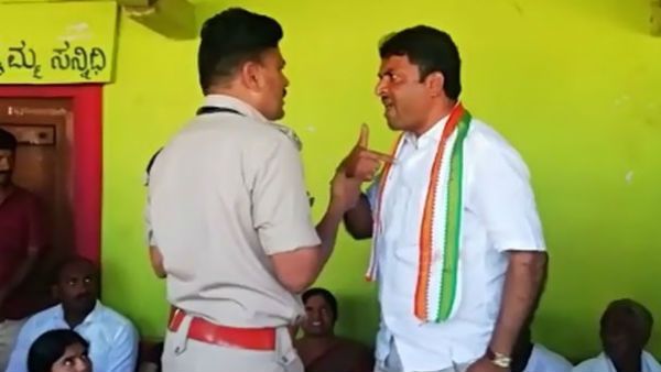 ಪೊಲೀಸರ ಮೇಲೆಯೇ ಎಗರಿ ಎಗರಿ ಬಿದ್ದರಾ ಶಾಸಕರು?