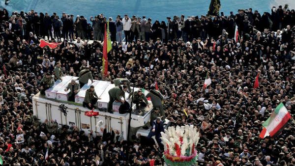 ಸೋಲೆಮನಿ ಅಂತ್ಯಸಂಸ್ಕಾರದ ವೇಳೆ ಕಾಲ್ತುಳಿತ: ಕನಿಷ್ಠ 35 ಸಾವು