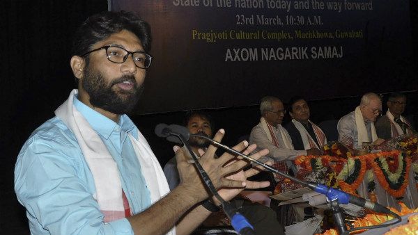 ಸಿಎಎ ಪ್ರತಿಗಳನ್ನು ಸುಟ್ಟು ಪ್ರತಿಭಟನೆ: ಜಿಗ್ನೇಶ್ ಮೇವಾನಿ