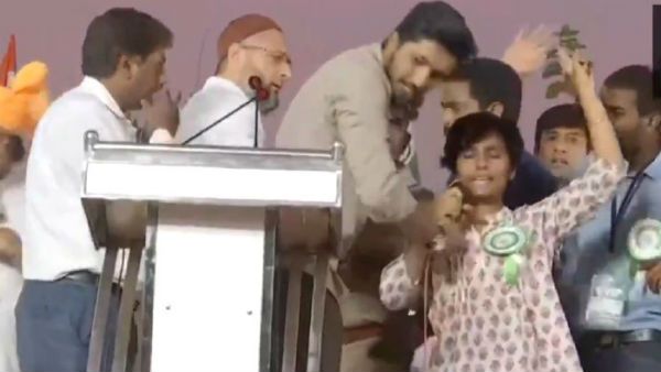 ವಿಜಯದ ಸಂಕೇತ ತೋರಿಸಿದ ಅಮೂಲ್ಯ ಲಿಯೋನಾ