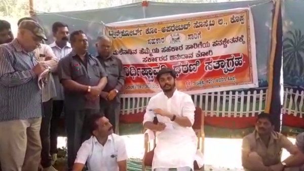 ಸಹಕಾರ ಸಾರಿಗೆ ಕಾರ್ಮಿಕರ ಪ್ರತಿಭಟನೆಗೆ ವಿನಯ್ ಗುರೂಜಿ ಸಾಥ್