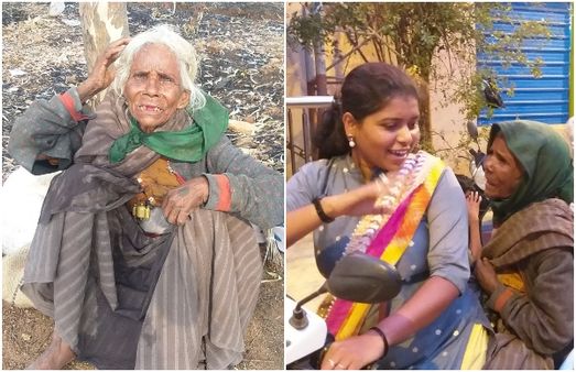 ಲಾಕ್ ಡೌನ್: ದೇವಸ್ಥಾನದಲ್ಲಿ ಭಿಕ್ಷೆ ಬೇಡುತ್ತಿದ್ದ ಅಜ್ಜಿ ಬೀದಿಗೆ