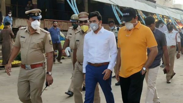 ಕೆ ಆರ್ ಮಾರುಕಟ್ಟೆ ಸ್ಥಳಾಂತರಕ್ಕೆ ಸಂಸದ ತೇಜಸ್ವೀ ಸೂರ್ಯ ಆಗ್ರಹ