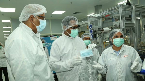 ಬಾಷ್ ನಿಂದ 5 ಲಕ್ಷ ರಕ್ಷಣಾತ್ಮಕ ಮುಖಗವಸು ಉತ್ಪಾದನೆ