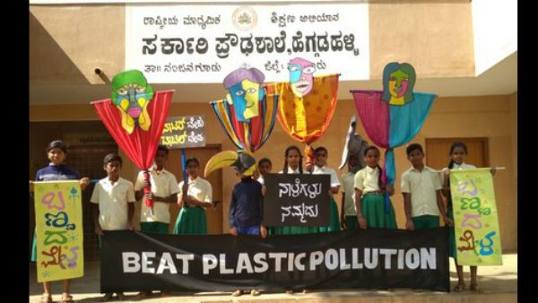 ಹಳ್ಳಿ ಮಕ್ಕಳ ಪ್ಲಾಸ್ಟಿಕ್ ವಿರೋಧಿ ಚಳವಳಿ ದಿಲ್ಲಿ ಮುಟ್ಟಿದಾಗ…