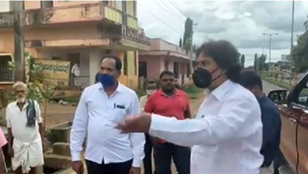 ನಡು ರಸ್ತೆಯಲ್ಲಿ ವಾಹನ ನಿಲ್ಲಿಸಿಕೊಂಡು ಶಾಸಕ ಕುಮಾರ್ ಬಂಗಾರಪ್ಪ ಅವಾಜ್; ಪರವಿರೋಧದ ಚರ್ಚೆ