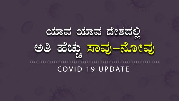 ಕೊವಿಡ್ 19 : ಯಾವ ದೇಶದಲ್ಲಿ ಹೆಚ್ಚು ಸಾವು, ಹೆಚ್ಚು ಸೋಂಕಿತರು? 