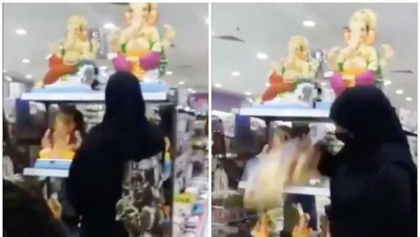 ವಿಡಿಯೋ: ಗಣೇಶ ಮೂರ್ತಿ ಒಡೆದು ಹಾಕಿದ ಮಹಿಳೆ ಬಂಧನ