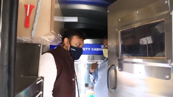 ದೇಶದ ಪ್ರಥಮ ಮೊಬೈಲ್ ಕೋವಿಡ್ ಪರೀಕ್ಷಾ ಲ್ಯಾಬ್ ಗೆ ಚಾಲನೆ