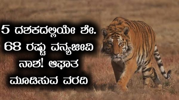 5 ದಶಕದಲ್ಲಿಯೇ ಶೇ 68ರಷ್ಟು ವನ್ಯಜೀವಿ ನಾಶ: ಆಘಾತ ಮೂಡಿಸುವ ವರದಿ