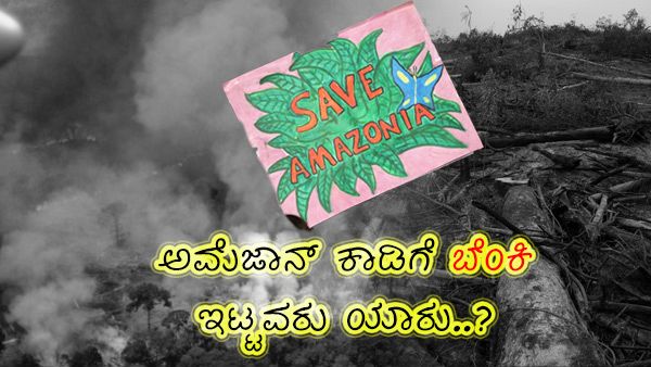 ಅಮೆಜಾನ್ ಕಾಡಿಗೆ ಬೆಂಕಿ ಇಟ್ಟವರು ಯಾರು..?