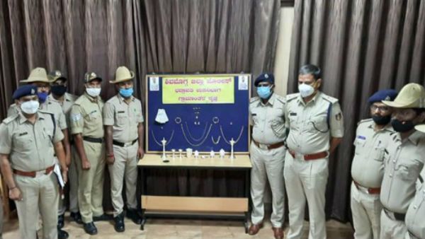 ಭದ್ರಾವತಿ ಪೊಲೀಸರ ಭರ್ಜರಿ ಬೇಟೆ: 10 ಲಕ್ಷ ರೂ. ಅಧಿಕ ಮೌಲ್ಯದ ಆಭರಣ ವಶ
