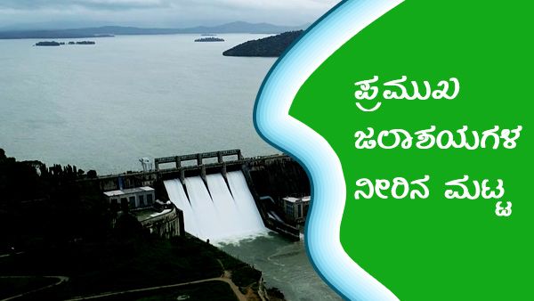 ಕರ್ನಾಟಕದ ಹವಾಮಾನ ವರದಿ, ಅಣೆಕಟ್ಟುಗಳ ನೀರಿನ ಮಟ್ಟ 