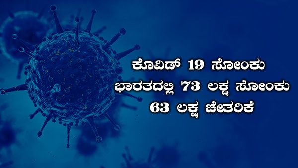 ಕೊವಿಡ್ 19 ಸೋಂಕು: ಭಾರತದಲ್ಲಿ 73 ಲಕ್ಷ ಸೋಂಕು, 63 ಲಕ್ಷ ಚೇತರಿಕೆ 