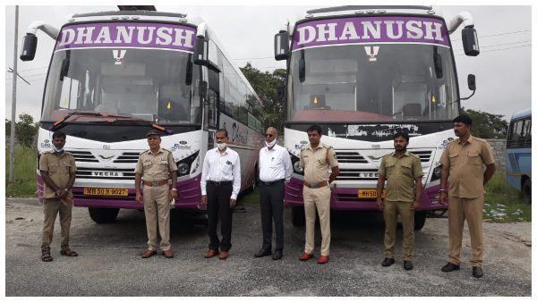 ಯಶವಂತಪುರ: RTO ಕಾರ್ಯಾಚರಣೆ, ಒಂದೇ ನಂಬರಿನ 2 ಬಸ್‌ಗಳ ವಶ