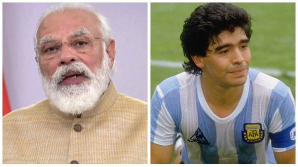 ಫುಟ್ಬಾಲ್ ದಂತಕಥೆ ಡಿಯಾಗೋ ಮರಡೋನಾ ನಿಧನಕ್ಕೆ ಪ್ರಧಾನಿ ಮೋದಿ ಸಂತಾಪ