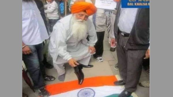 Fact Check: ಪ್ರತಿಭಟನೆ ಮಾಡುತ್ತಿರುವ ರೈತರು ರಾಷ್ಟ್ರಧ್ವಜವನ್ನು ಅವಮಾನಿಸಿದರೇ?