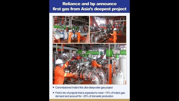 ರಿಲಯನ್ಸ್ ಮತ್ತು ಬ್ರಿಟಿಷ್ ಪೆಟ್ರೋಲಿಯಂನಿಂದ ಅನಿಲ ಯೋಜನೆ ವಿವರ