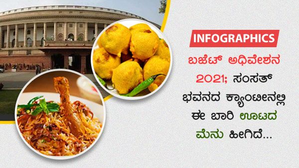Infographics: ಸಂಸತ್ ಭವನ ಕ್ಯಾಂಟೀನ್ ಹೊಸ ಮೆನು ದರ ಪಟ್ಟಿ 