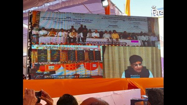 ಶಿವಮೊಗ್ಗದ ಮೂರು ರೈಲ್ವೆ ಮೇಲ್ಸೇತುವೆ ಕಾಮಗಾರಿಗಳಿಗೆ ಚಾಲನೆ