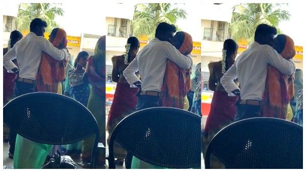 ಫೋಟೋ ವೈರಲ್: ಬಸ್ ನಿಲ್ದಾಣದಲ್ಲಿ ಸಾರ್ವಜನಿಕವಾಗಿಯೇ ಮುತ್ತಿನ ಸುರಿಮಳೆಗೈದ ಯುವ ಜೋಡಿ