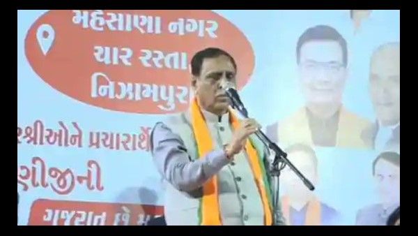 ಭಾಷಣ ಮಾಡುವಾಗಲೇ ಕುಸಿದುಬಿದ್ದ ಗುಜರಾತ್ ಮುಖ್ಯಮಂತ್ರಿ