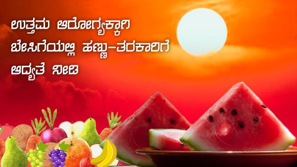 ವಿಶೇಷ ಲೇಖನ: ಬೇಸಿಗೆಯಲ್ಲಿ ಈ ಹಣ್ಣು-ತರಕಾರಿಗೆ ಆದ್ಯತೆ ನೀಡಿ