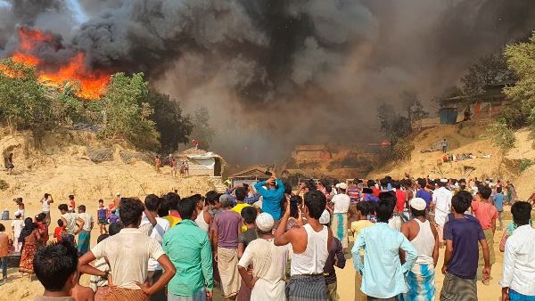 ಬಾಂಗ್ಲಾ ರೊಹಿಂಗ್ಯಾ ಶಿಬಿರದ ಅಗ್ನಿ ಅವಘಡದಲ್ಲಿ 15 ಮಂದಿ ಸಾವು