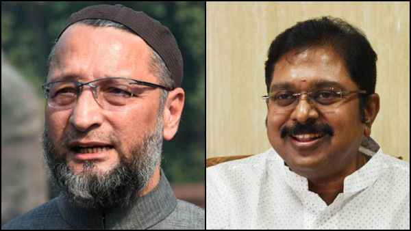 ಬಿಜೆಪಿ ಮೈತ್ರಿಕೂಟಕ್ಕೆ ಸವಾಲು ಎಸೆದ ಒವೈಸಿ- ದಿನಕರನ್ ಮೈತ್ರಿ