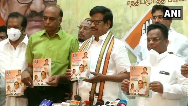 ತಮಿಳುನಾಡು ಕಾಂಗ್ರೆಸ್ ಪ್ರಣಾಳಿಕೆಯಲ್ಲಿ ಎಣ್ಣೆ ಅಂಗಡಿ ವಿಷ್ಯ!