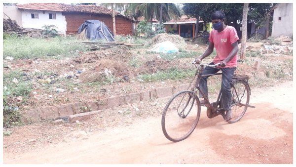 ಮೈಸೂರು: ಪುತ್ರನ ಔಷಧಿಗಾಗಿ 300 ಕಿ.ಮೀ ಸೈಕಲ್‌ ತುಳಿದ ಕಾರ್ಮಿಕ