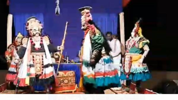 ರಂಗಸ್ಥಳದಲ್ಲೇ ಕುಸಿದು ಬಿದ್ದ ಯಕ್ಷಗಾನ ಕಲಾವಿದ; ವಿಡಿಯೋ ವೈರಲ್