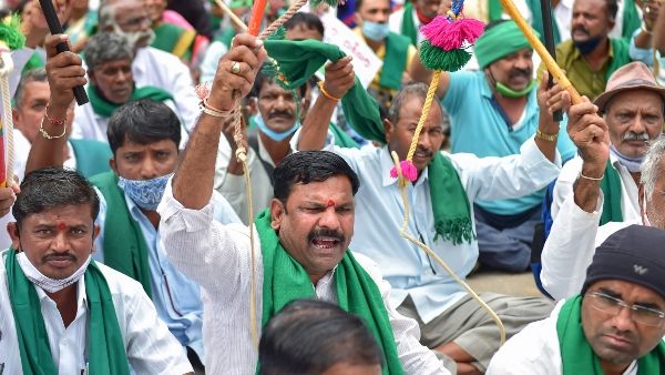 ಭಾರತ ಬಂದ್: ರಾಜ್ಯದೆಲ್ಲೆಡೆ ಬೆಳಿಗ್ಗೆಯೇ ಪ್ರತಿಭಟನೆಯ ಬಿಸಿ