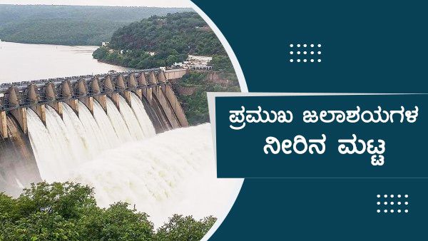 ಕರ್ನಾಟಕದ ವಿವಿಧ ಜಿಲ್ಲೆಯಲ್ಲಿ ಮಳೆ; ಡ್ಯಾಂಗಳ ನೀರಿನ ಮಟ್ಟ 