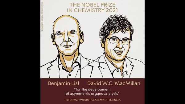 ರಸಾಯನಶಾಸ್ತ್ರ ವಿಭಾಗದಲ್ಲಿ ಇಬ್ಬರು ವಿಜ್ಞಾನಿಗಳಿಗೆ ನೊಬೆಲ್ ಪ್ರಶಸ್ತಿ ಘೋಷಣೆ