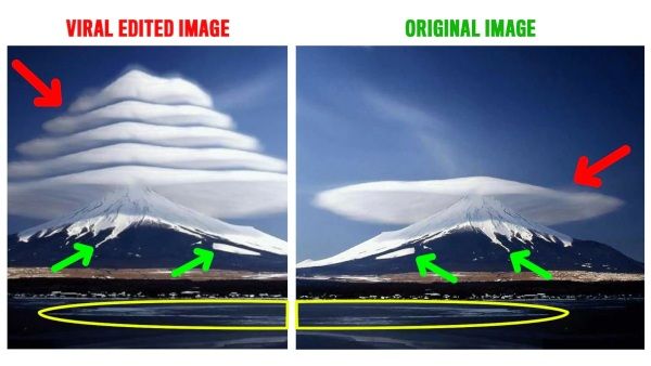 Fact Check: ಫ್ಯೂಜಿ ಪರ್ವತದ ವೈರಲ್ ಚಿತ್ರದ ಹಿಂದಿನ ಸತ್ಯವೇನು?