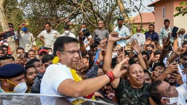 Goa Election Result 2022: ಬಿಜೆಪಿ ನಾಯಕ ವಿಶ್ವಜಿತ್‌ ರಾಣೆ ಆನಂದಬಾಷ್ಪ