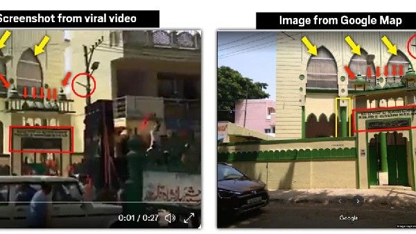 Fact check: ಕರೌಲಿ ಮಸೀದಿಯ ಮುಂದೆ ಹಿಂದೂ ಗುಂಪು: ಇದರ ಹಿಂದಿರುವ ಸತ್ಯ 