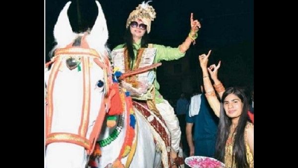 ಹರಿಯಾಣ: ಮದುವೆಯಲ್ಲಿ ಕುದುರೆ ಮೇಲೆ ವಧುವಿನ ಮೆರವಣಿಗೆ