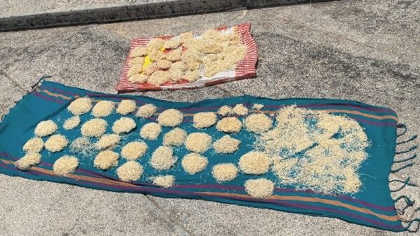 ಸುವರ್ಣಸೌಧದಲ್ಲಿ ಶಾವಿಗೆ ಒಣಹಾಕಿದ ಮಹಿಳೆ ಕೆಲಸದಿಂದ ವಜಾ!