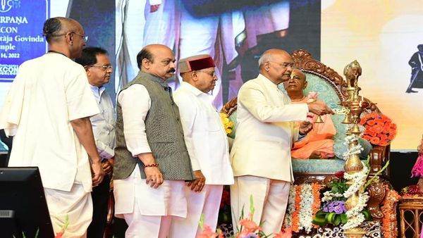 ಇಸ್ಕಾನ್ ದೇವಸ್ಥಾನದ ಲೋಕಾರ್ಪಣ ಕಾರ್ಯಕ್ರಮದಲ್ಲಿ ರಾಷ್ಟ್ರಪತಿ ಕೋವಿಂದ್