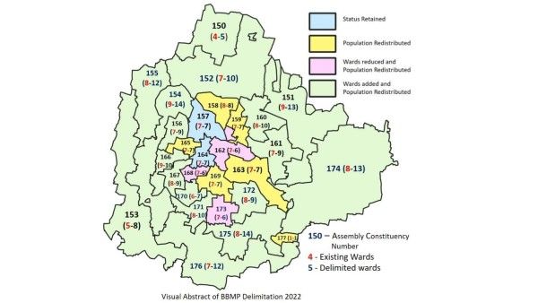 ಬಿಬಿಎಂಪಿ ವಾರ್ಡ್ ಮರುವಿಂಗಡಣೆಗೆ ಸರ್ಕಾರದ ಗೆಜೆಟ್: ಬೆಂಗಳೂರಿನಲ್ಲೀಗ 243 ವಾರ್ಡ್