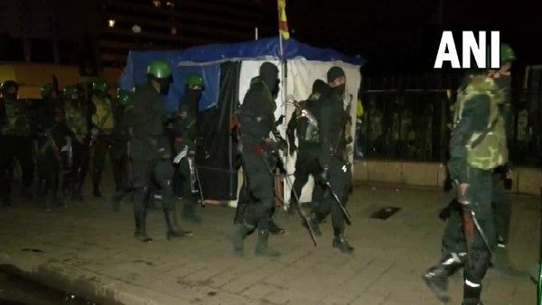 ಶ್ರೀಲಂಕಾ; ಪ್ರತಿಭಟನಾಕಾರರ ಶಿಬಿರವನ್ನೇ ಕೆಡವಿದ ಭದ್ರತಾ ಸಿಬ್ಬಂದಿ