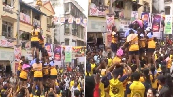 ಕೃಷ್ಣ ಜನ್ಮಾಷ್ಟಮಿ: ದಹಿ ಹಂಡಿ ಸ್ಪರ್ಧೆಯಲ್ಲಿ ಹುಡುಗಿಯರು ಭಾಗಿ