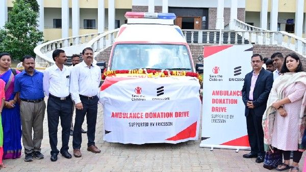 ಎರಿಕ್‌ಸನ್ ಇಂಡಿಯಾ, ಸೇವ್ ದಿ ಚಿಲ್ಡ್ರನ್ ಸಂಸ್ಥೆಗಳಿಂದ 6 ಆಂಬ್ಯುಲೆನ್ಸ್ ಹಸ್ತಾಂತರ