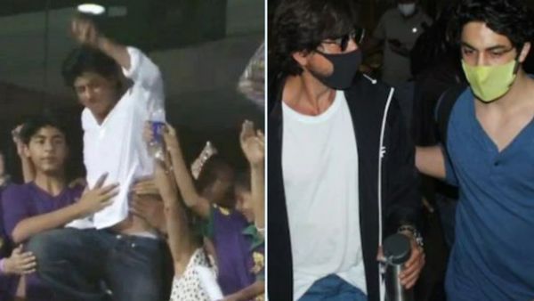 ಬಲವಂತವಾಗಿ ಹಿಡಿದ ಅಭಿಮಾನಿಯ ಕೈಯಿಂದ ತಂದೆಯನ್ನು ರಕ್ಷಿಸಿದ ಆರ್ಯನ್ ಖಾನ್