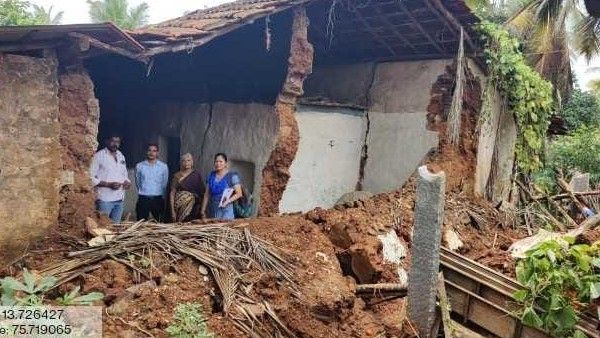 ಚಿಕ್ಕಮಗಳೂರು: ಮಳೆ ಕಡಿಮೆಯಾದರೂ, ಮನೆ-ಗುಡ್ಡ ಕುಸಿತ ನಿಂತಿಲ್ಲ